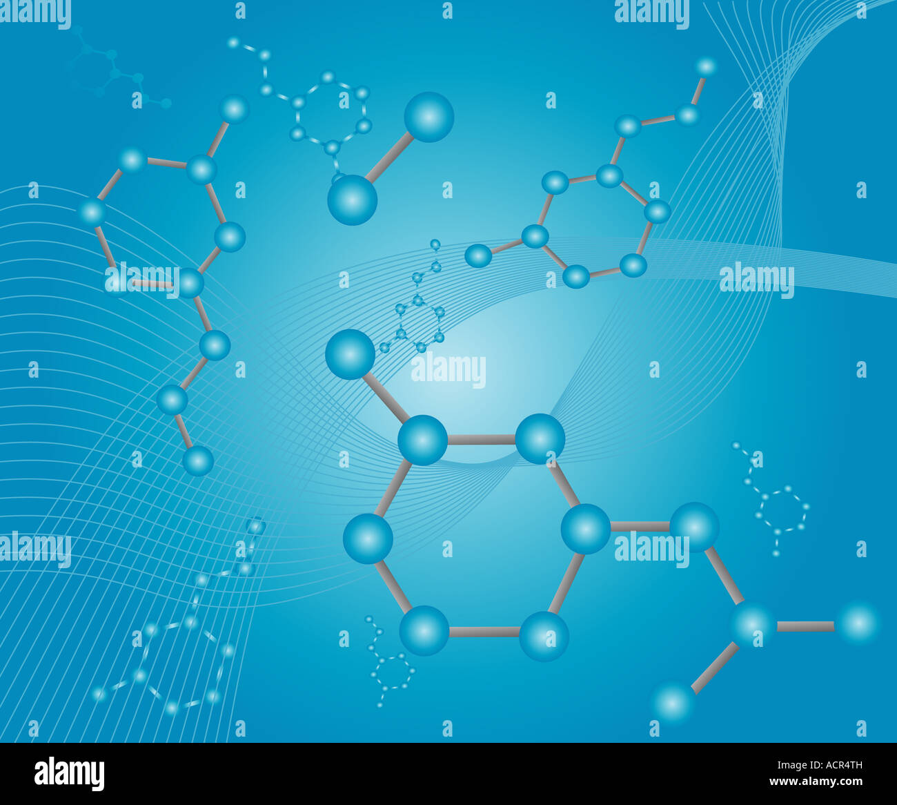 Molekül-Abbildung Stockfoto