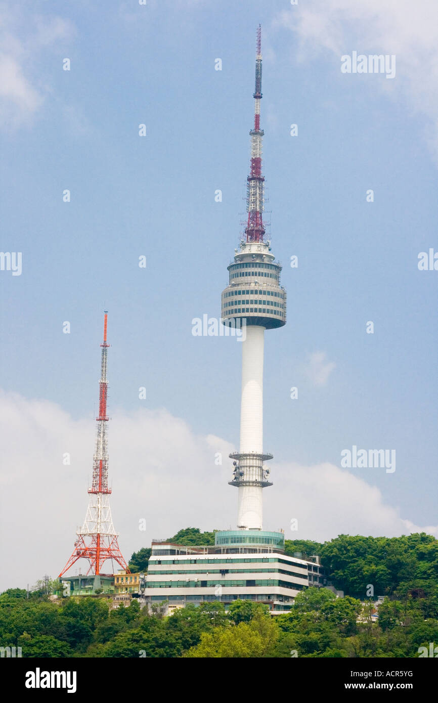 N Seoul Tower Seoul Südkorea Stockfoto