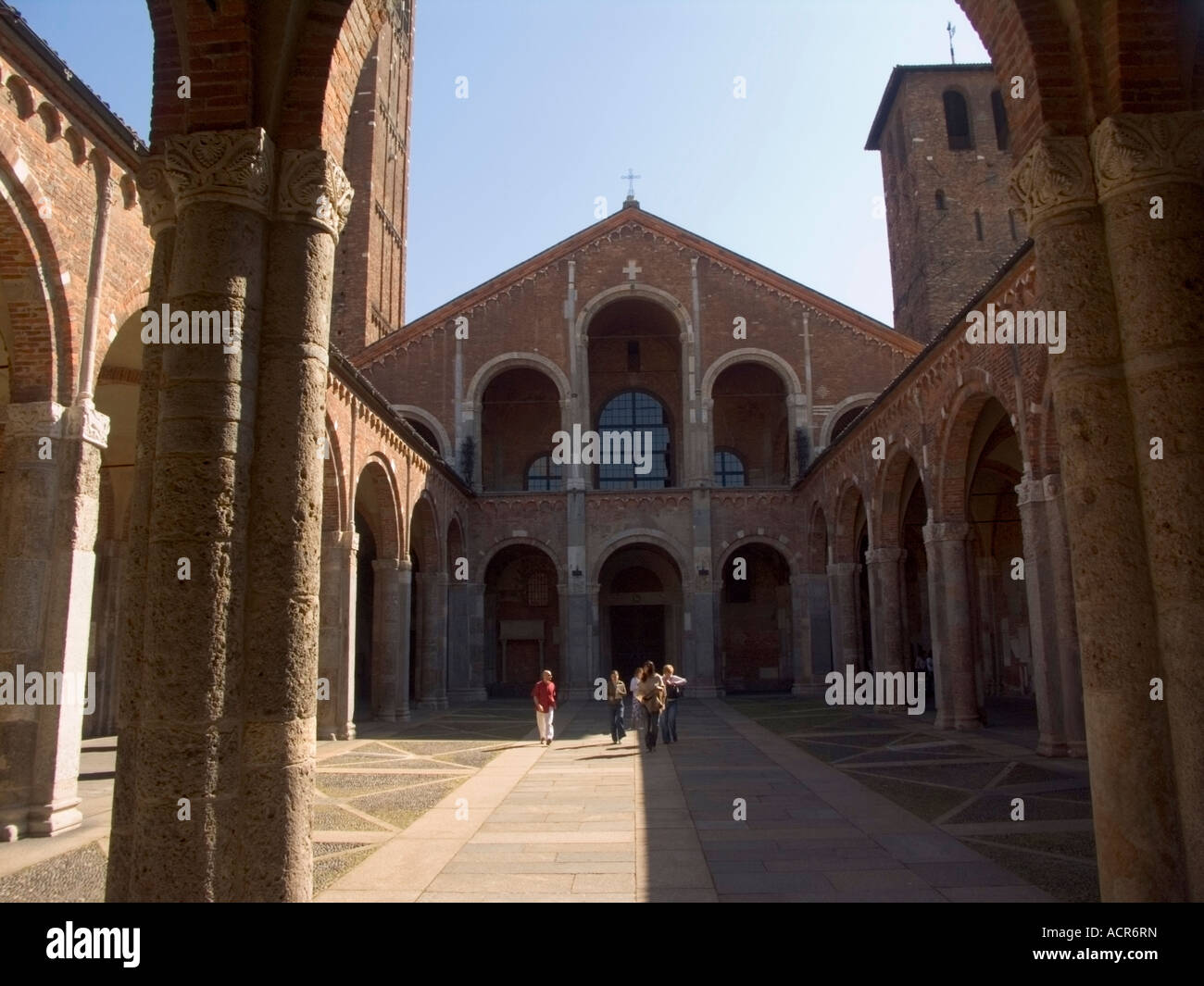 Milan Italien Basilika Sant Ambrogio Saint Ambrose Kirche Stockfoto