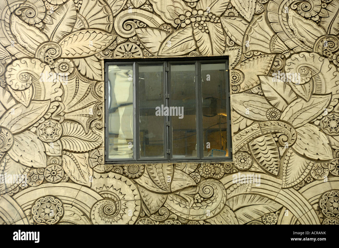 Art-Deco-Muster auf Chanin Gebäude New York USA Stockfoto