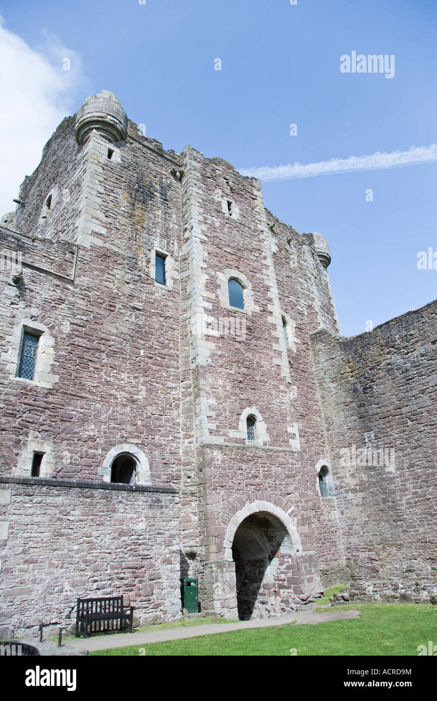 Doune Castle. Verwendet in Monty Python and the Holy Grail Stockfoto