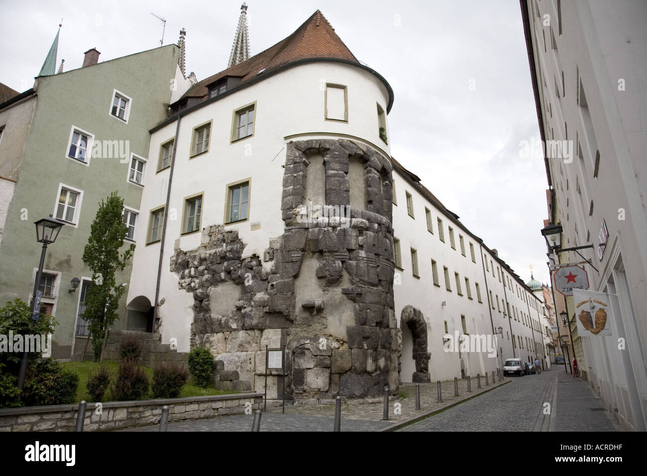 Porta Praetoria, Regensburg, Deutschland Stockfoto