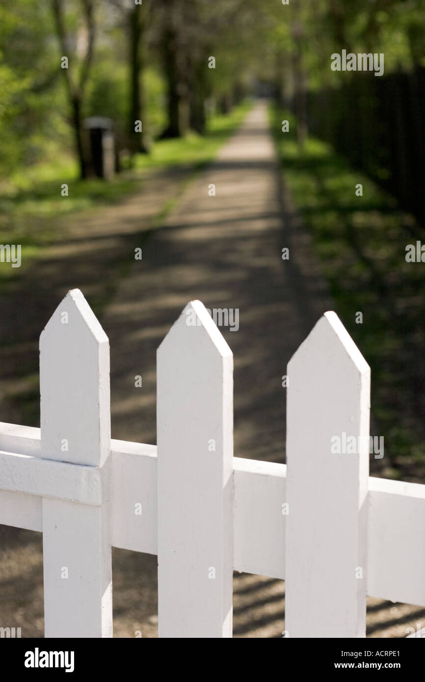Pickett Zaun und Weg Dulwich London Stockfoto