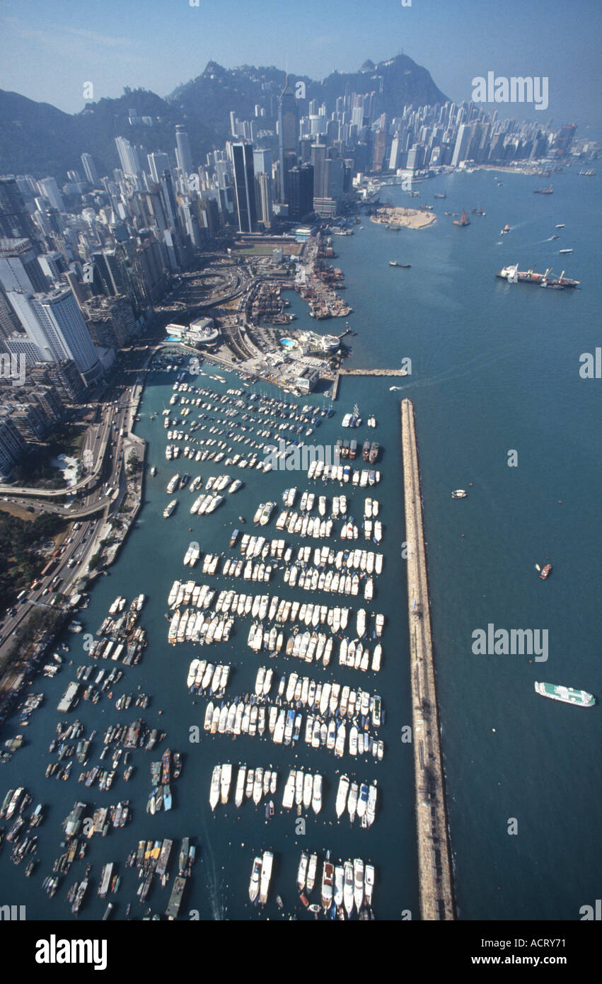 Victoira Hafen von Hong Kong, China Stockfoto