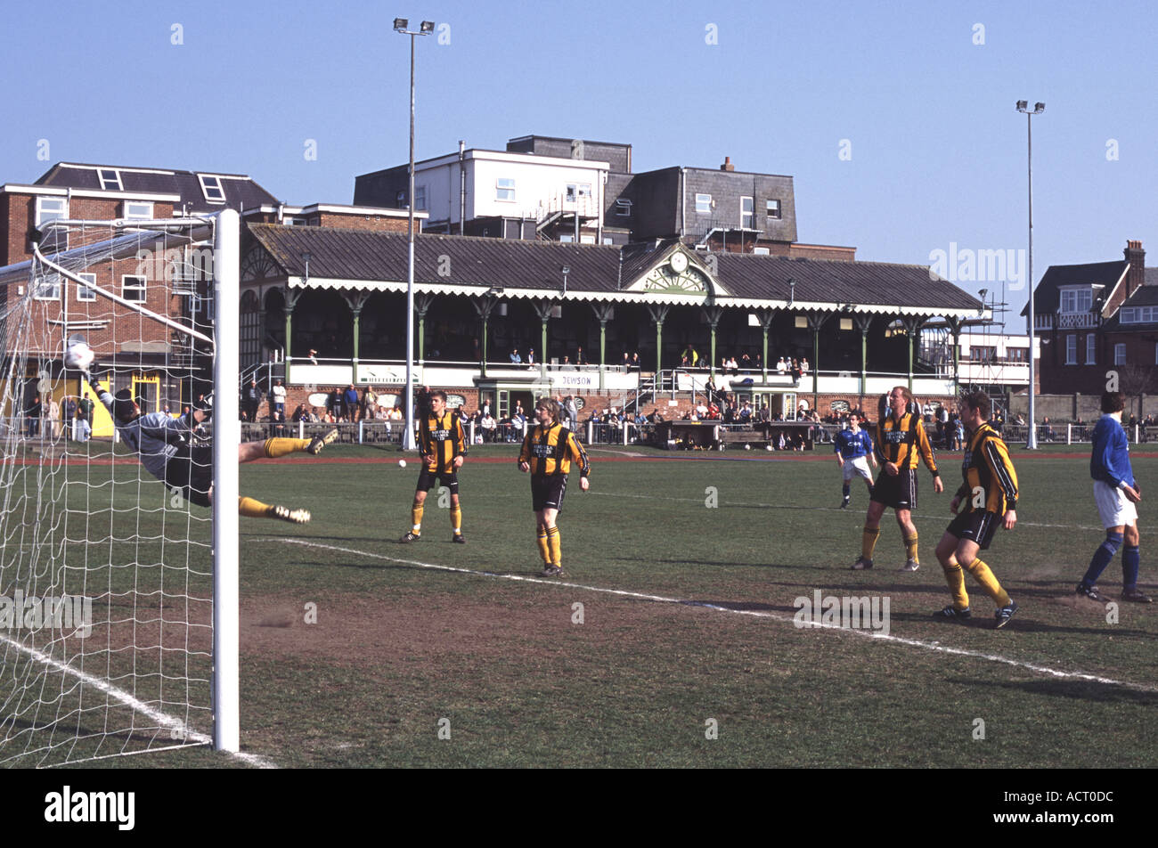 Great Yarmouth Fußballverein mit hat die älteste Tribüne in der Welt, eröffnet im Jahre 1892, Norfolk, Großbritannien. Stockfoto