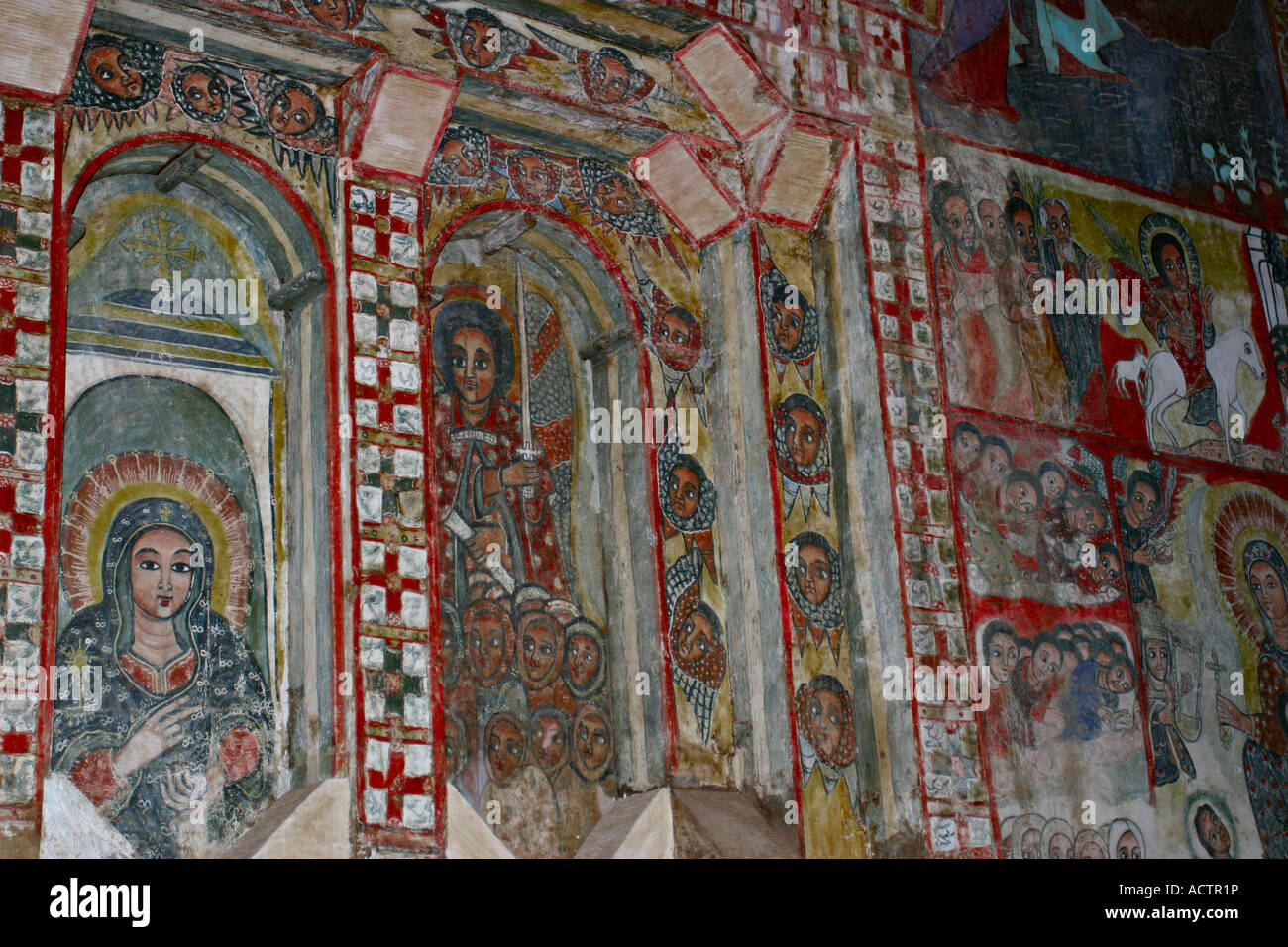 Kloster von Narga Selassie, Dek Island, Lake Tana, Äthiopien, Afrika Stockfoto