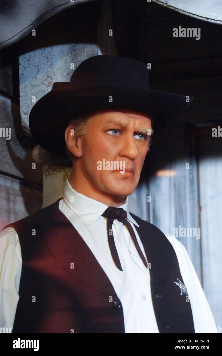 WACHSFIGUR VON SCHAUSPIELER GARY COOPER IN ROYAL LONDON WAX MUSEUM VICTORIA BC KANADA Stockfoto