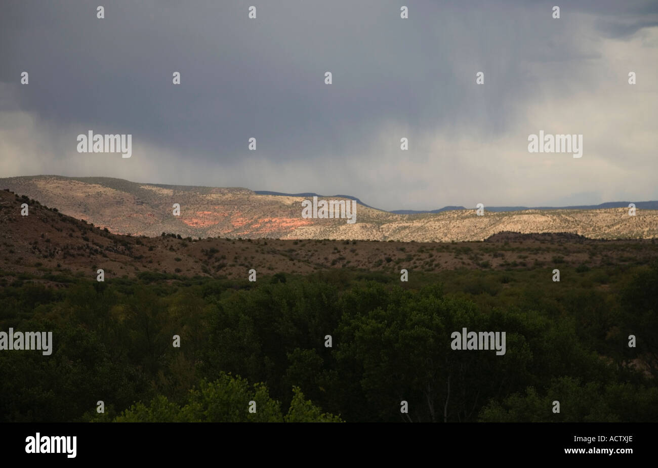 Verde Canyon Wildnis Panorama aus Verde Canyon Railroad, Clarkdale, Arizona Stockfoto
