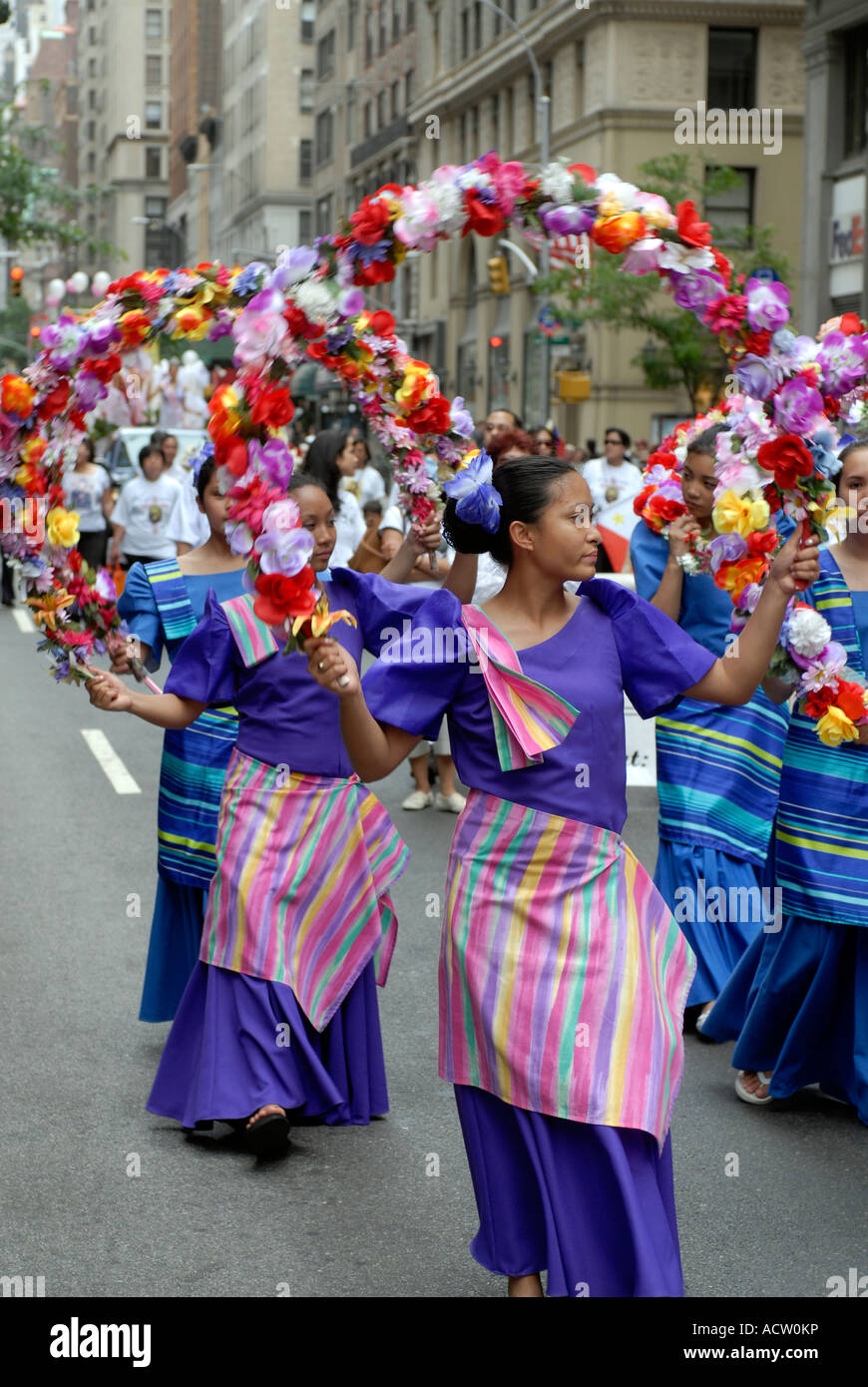 Filipino Amerikaner marschieren in die Philippinen Independence Day
