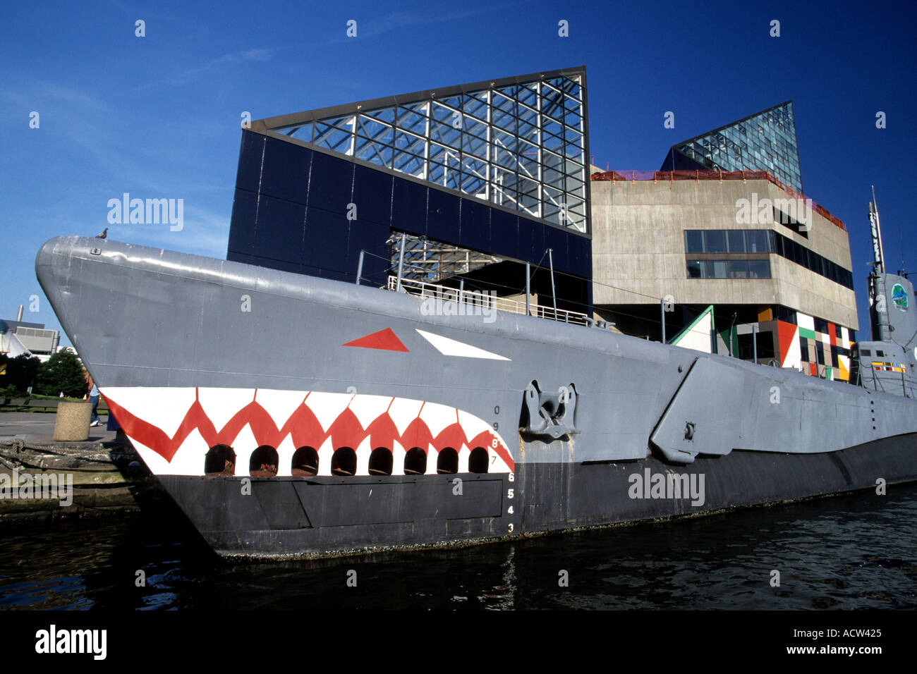 USS Dorsch und National Aquarium Baltimore Maryland USA Stockfoto