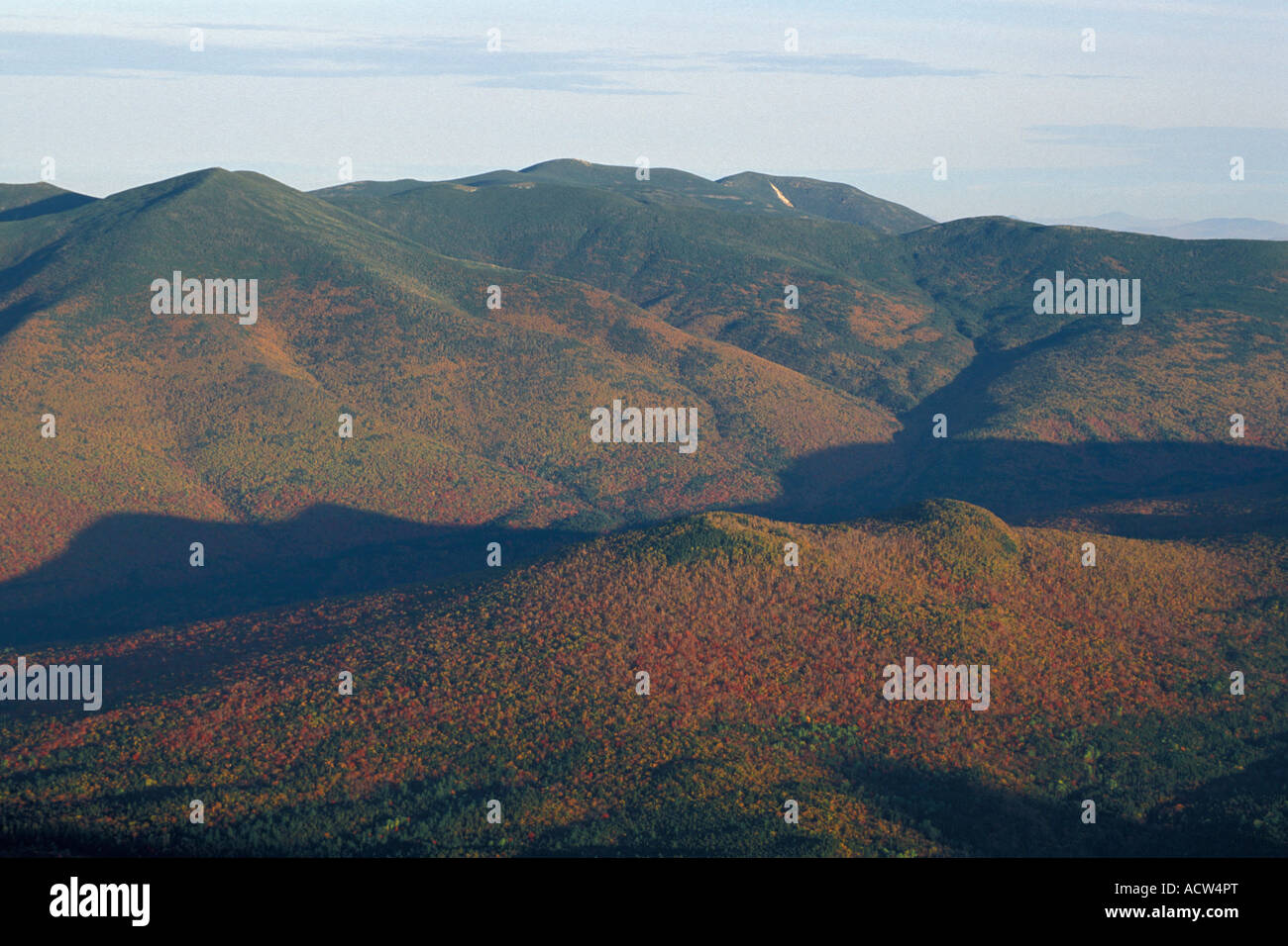 Ansicht der Pemigewasset Wildnis vom Mount Carrigain Peak, White Mountain National Forest, NH Stockfoto