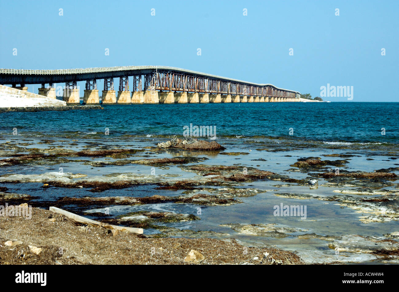 Seven Mile Bridge in den USA Florida Keys Stockfoto