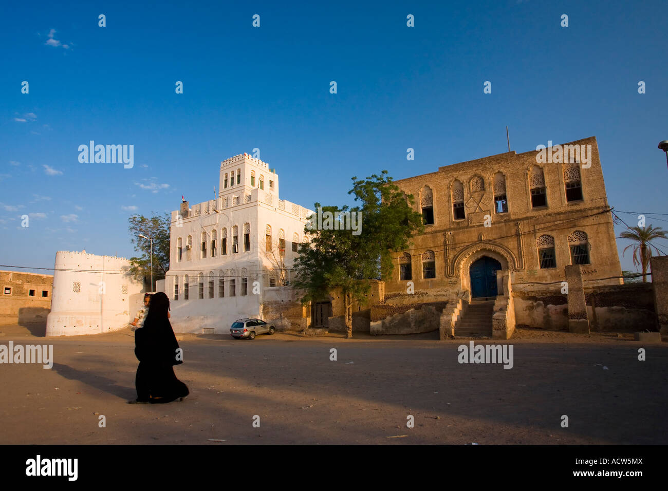Nasr Palast im UNESCO-Welterbe Dorf von Zabid Jemen Stockfoto