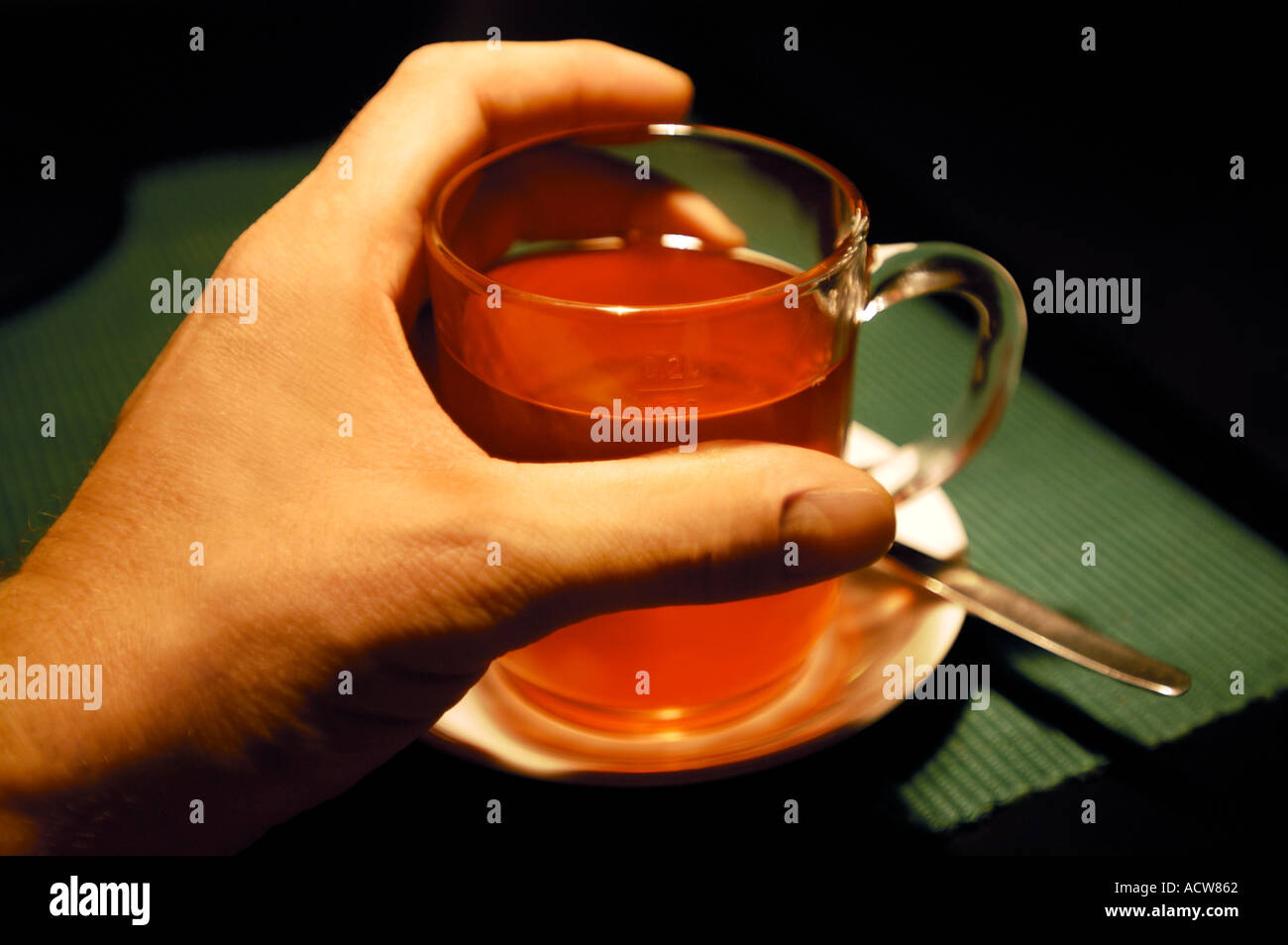 eine Tasse Tee haben Tee Zeit Stockfoto