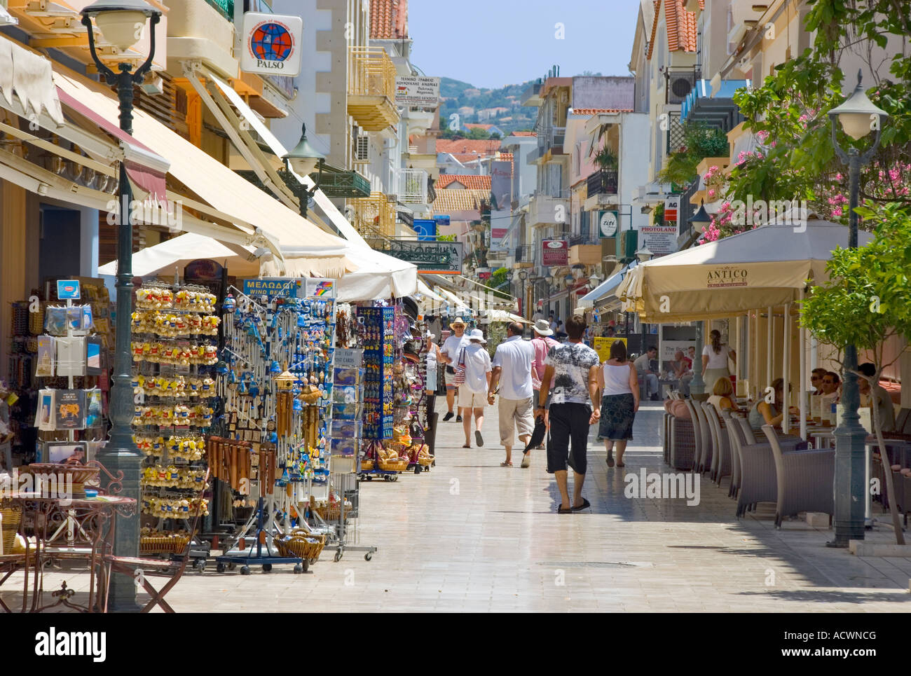 Kefalonia Argostoli Stadt. Stockfoto