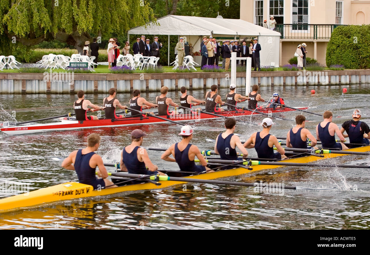 Internationalen Hochschulen konkurrieren auf Rudern an der Henley Royal Regatta Stockfoto