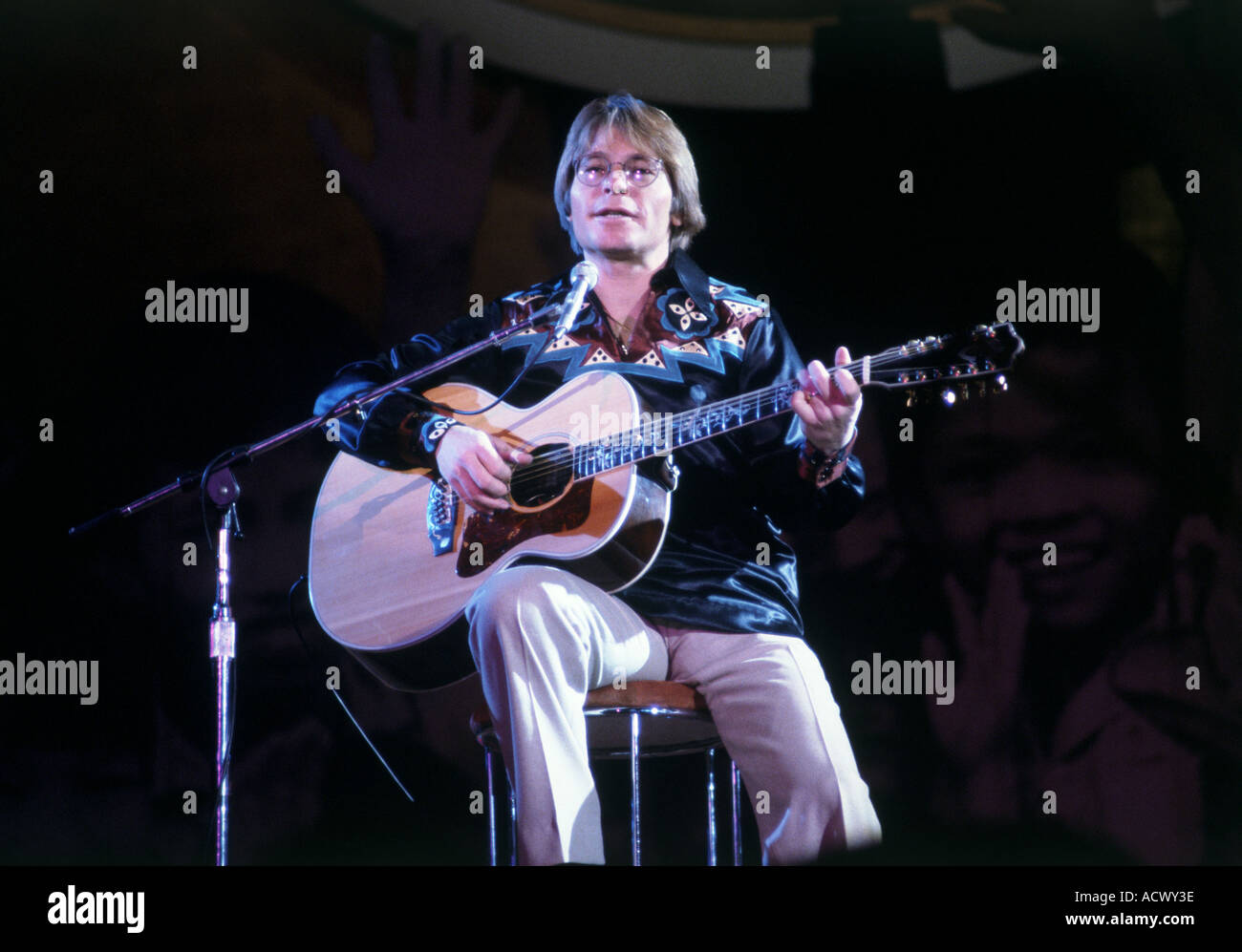 JOHN DENVER uns Country-Sänger Stockfoto