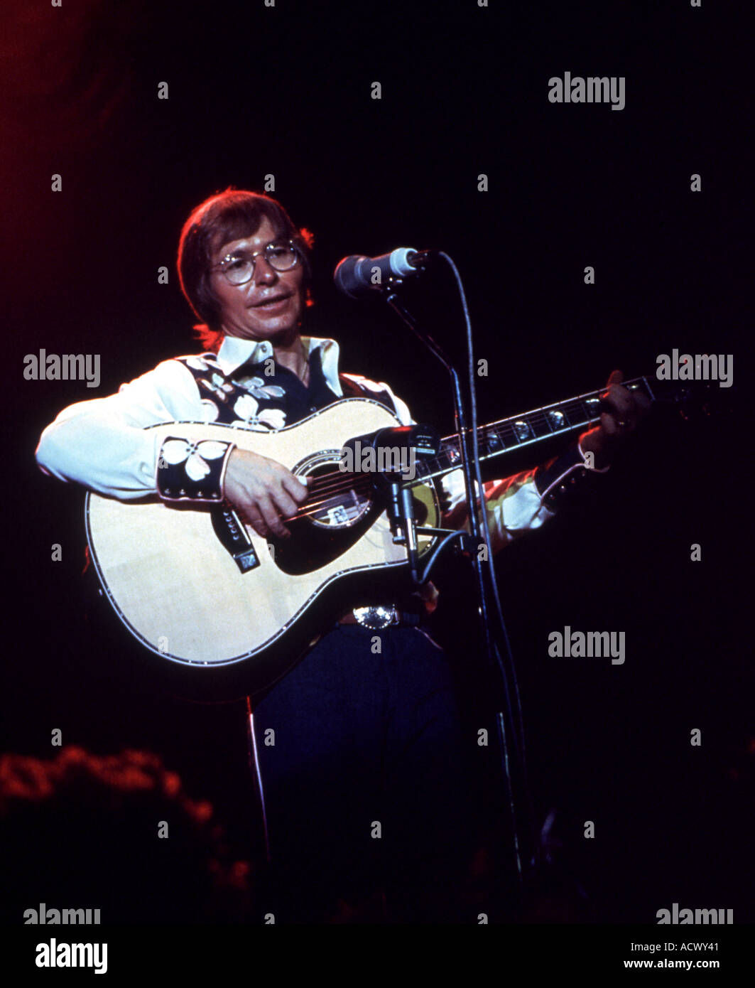 JOHN DENVER uns Country-Sänger Stockfoto