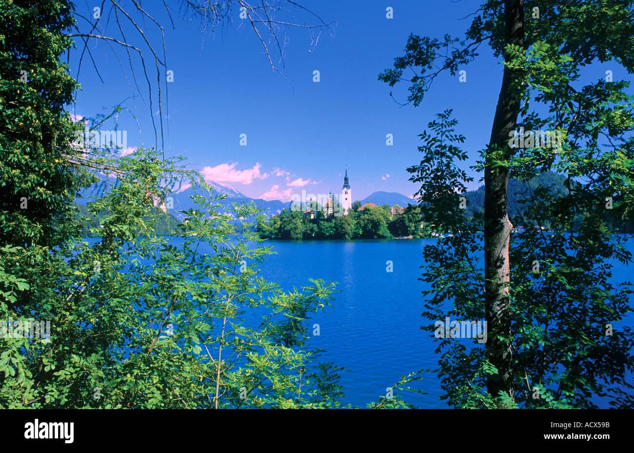 See von Bled Bled Slowenien Stockfoto