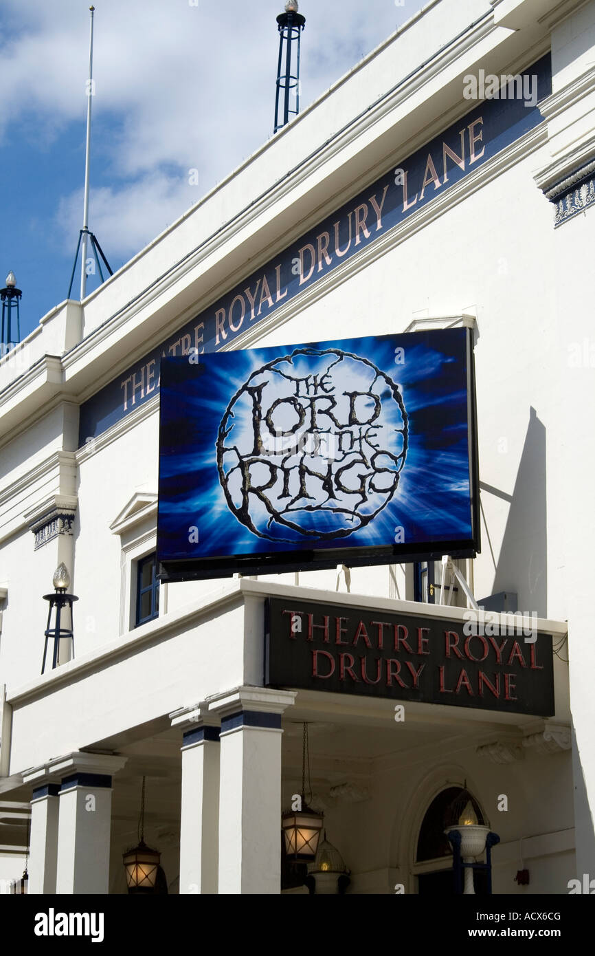 Der Herr der Ringe Drury Lane Theatre London England Stockfoto