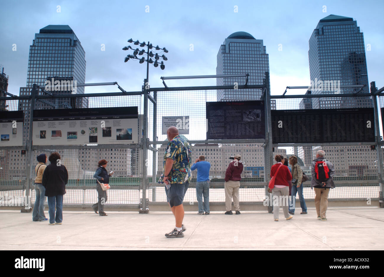 Ground Zero. Website der Anschläge des 11. September auf das World Trade Center vor dem Austausch Gebäude gebaut wurden. New York. USA. Stockfoto