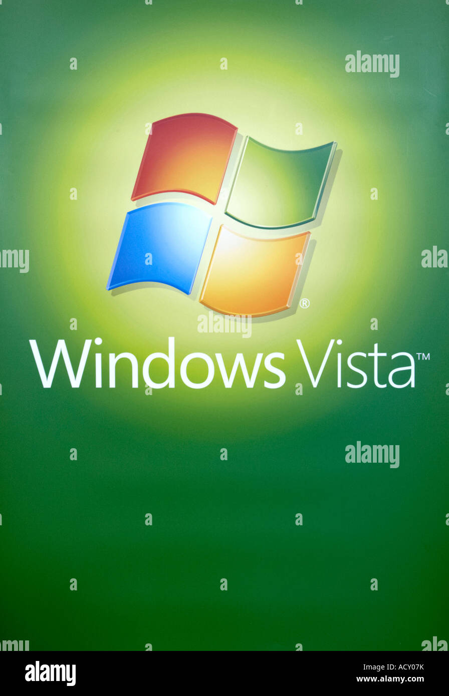 Logo von Microsoft Windows Vista Stockfoto