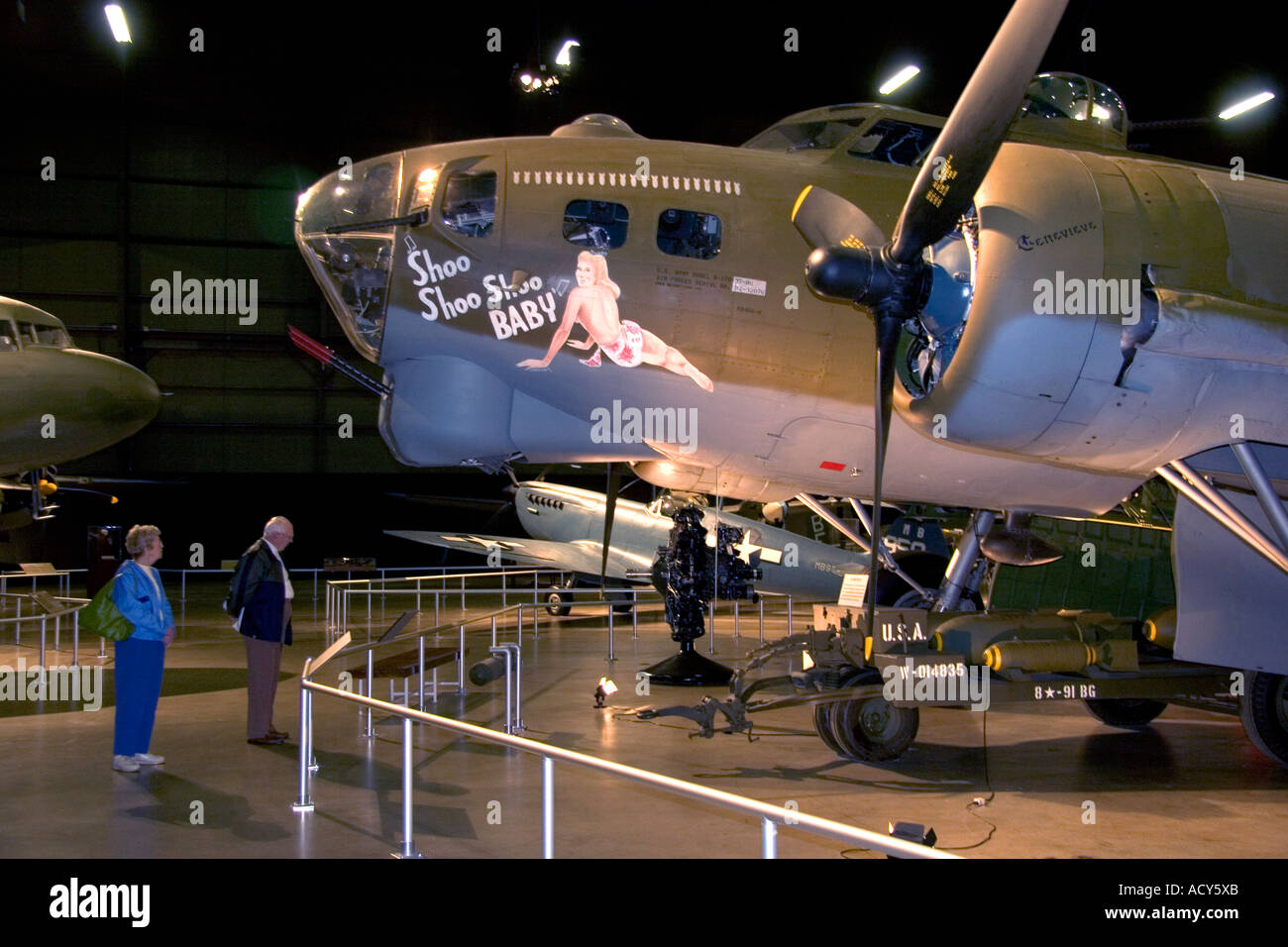 Innere Bild der United States Air Force Museum auf der Wright-Patterson Air Force Base in Dayton, Ohio. Stockfoto