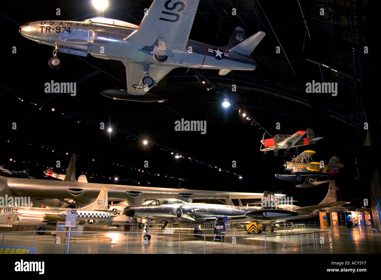Innere Bild der United States Air Force Museum auf der Wright-Patterson Air Force Base in Dayton, Ohio. Stockfoto