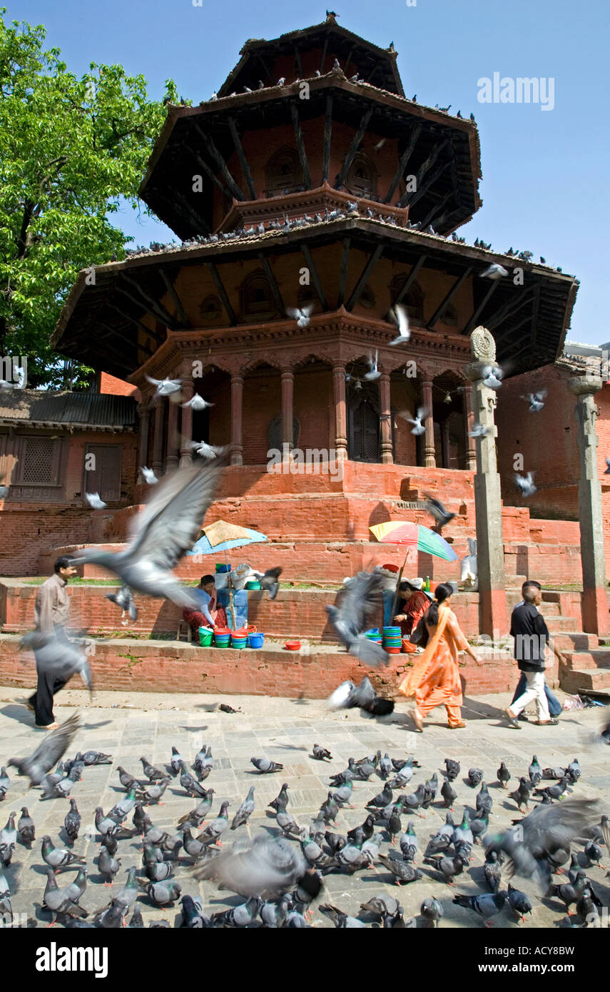 Krishna-Tempel. Durbar Square. Kathmandu. Nepal Stockfoto