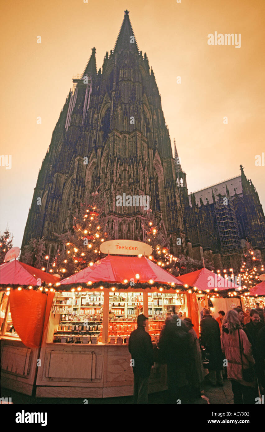 Deutschland Köln Koeln Kuppel Kathedral Chistmas Markt Stockfoto