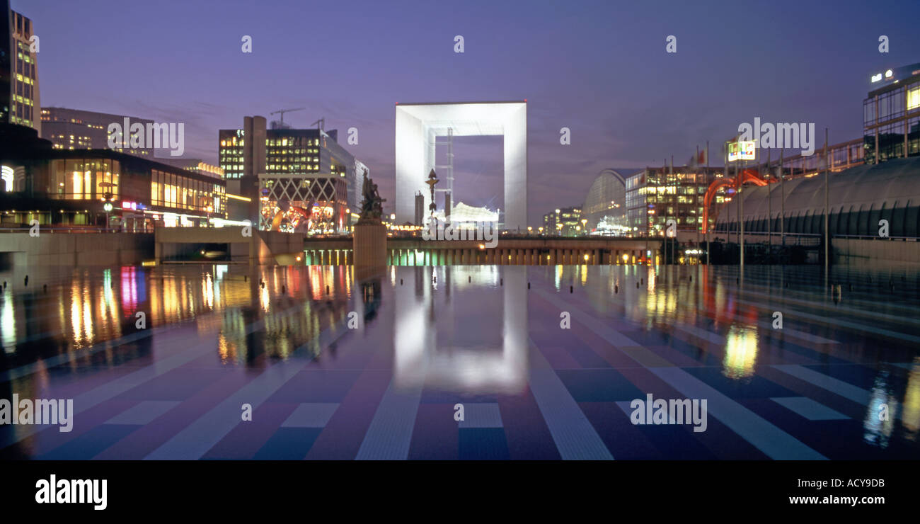 Frankreich Paris La Défense Grande Arche Grand Bogen Stockfoto