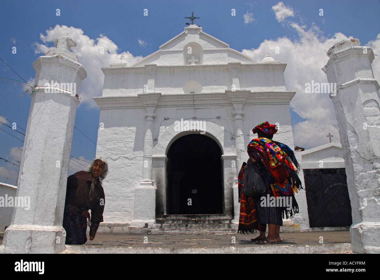 Kirche von El Calvario, Chichicastenango, Guatemala, Mittelamerika Stockfoto