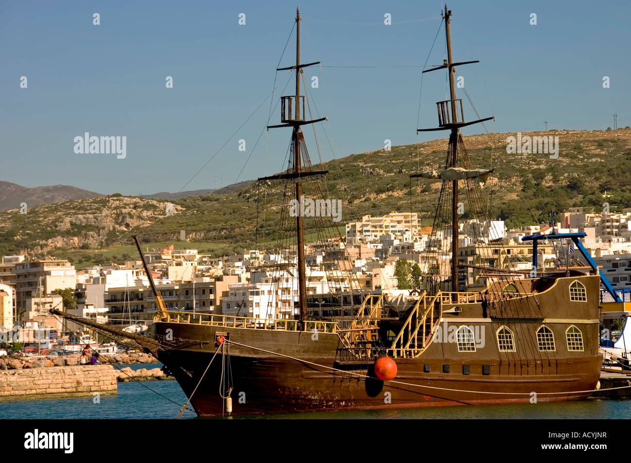 typische griechische Schoner Stockfoto