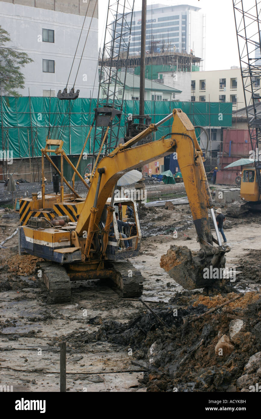 Bangkok-Baustelle Stockfoto