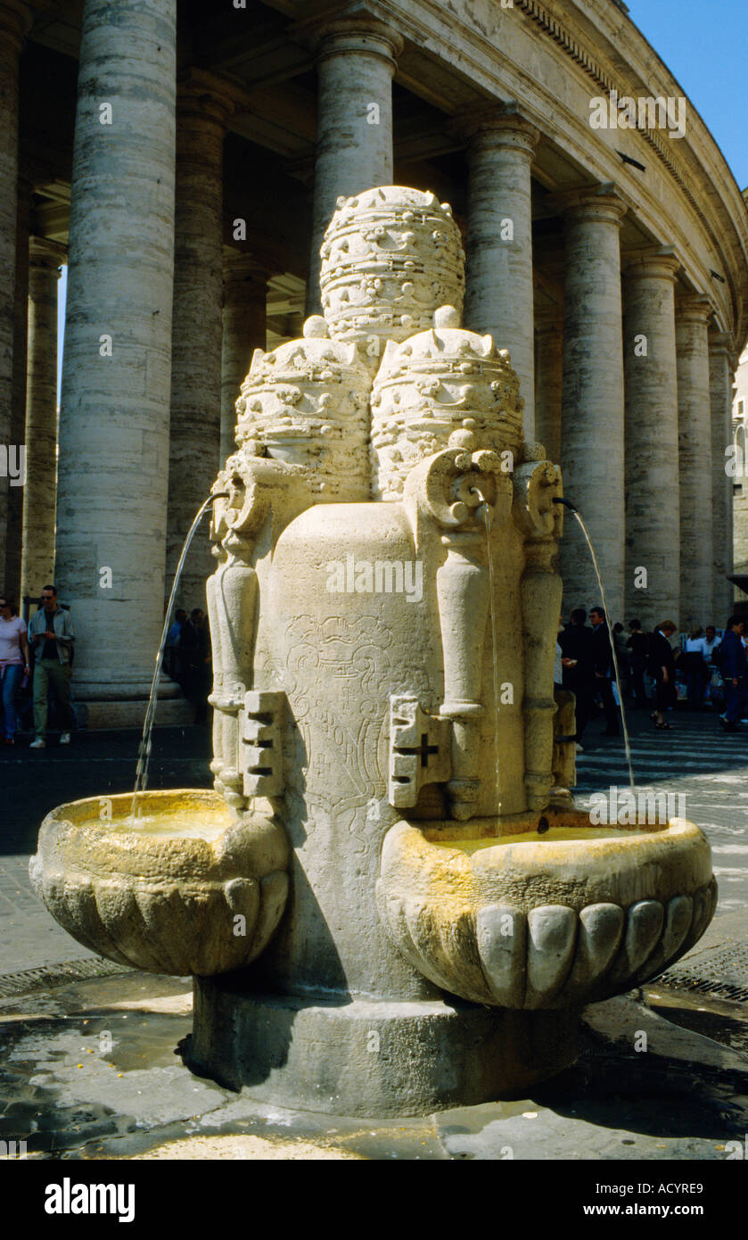 Italien-Rom-Brunnen von den vier Diademe Stockfoto