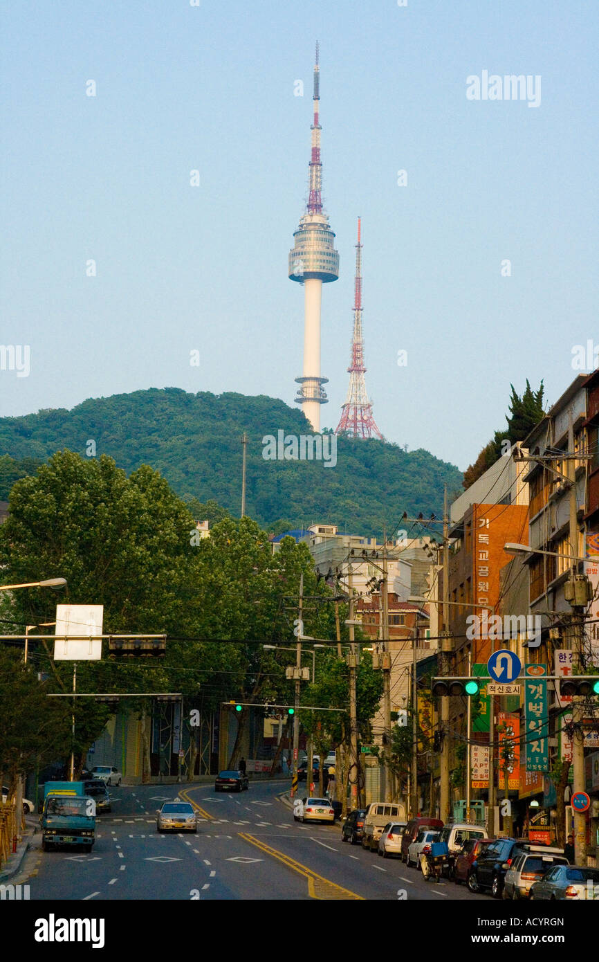 N Seoul Tower Seoul Südkorea Stockfoto