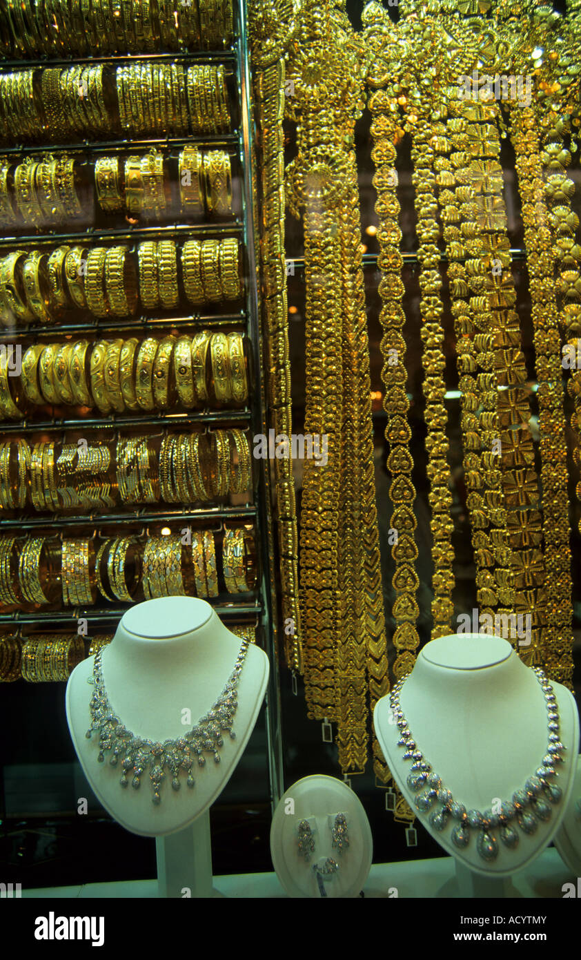 Schmuck Shop Reichtum Reichtum Luxus gold Symbol-display Stockfoto