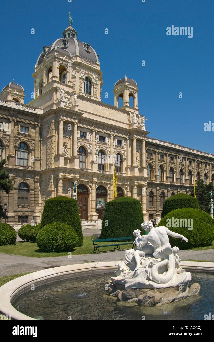 Wien, Österreich. Maria-Theresien-Platz. Kunsthistorisches Museum / Museum für Kunstgeschichte Stockfoto