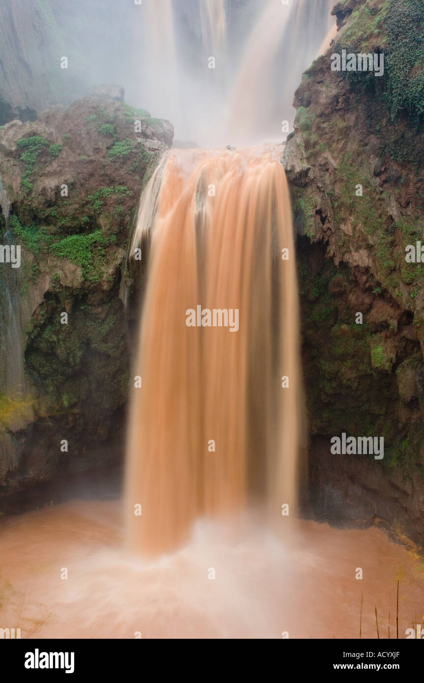 Wasserfall Cascade d Ouzoud mittleren Atlas Marokko Nordafrika Stockfoto