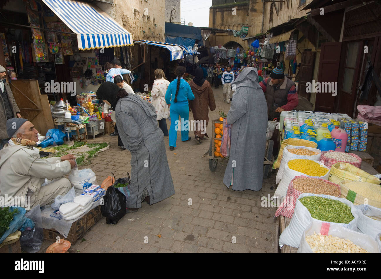 alte Markt Medina Stadt von Fes Marokko Nordafrika Stockfoto