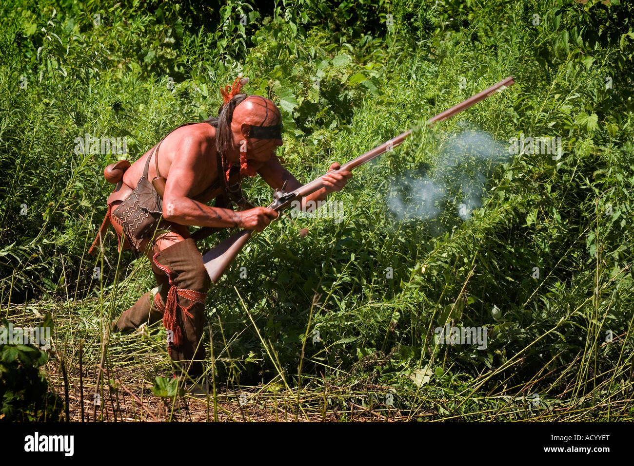 Revolutionär War Schlacht Reenactment Fort Plain New York Montgomery County Stockfoto