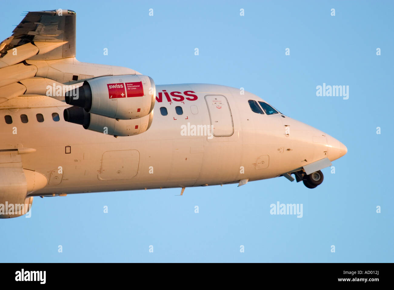 Swiss International Air Lines British Aerospace Avro RJ 100 146 Stockfoto