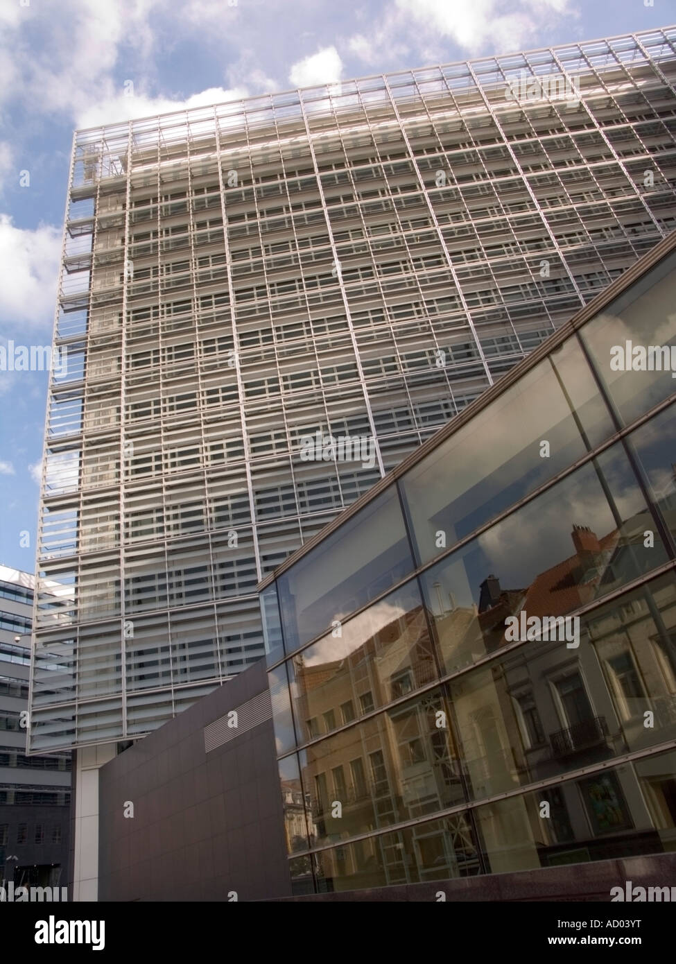 Das Berlaymont-Gebäude am Schuman-Platz Rue De La Loi in Brüssel ist das Hauptquartier der Europäischen Kommission Stockfoto