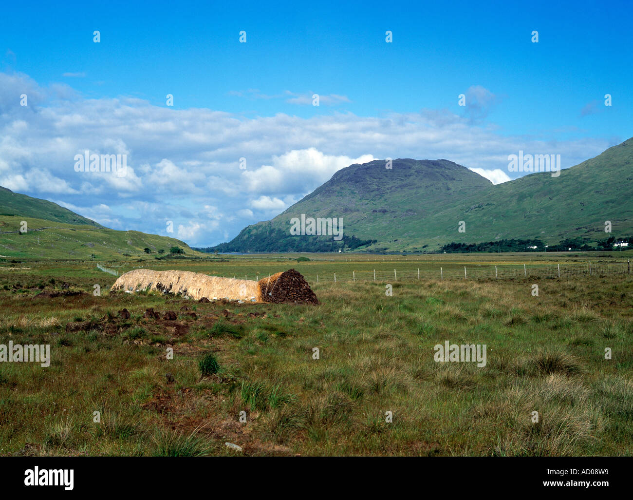 Irland, County Galway, Kylemore isoliert Landschaft im Westen von Irland, Schönheit in der Natur, Stockfoto