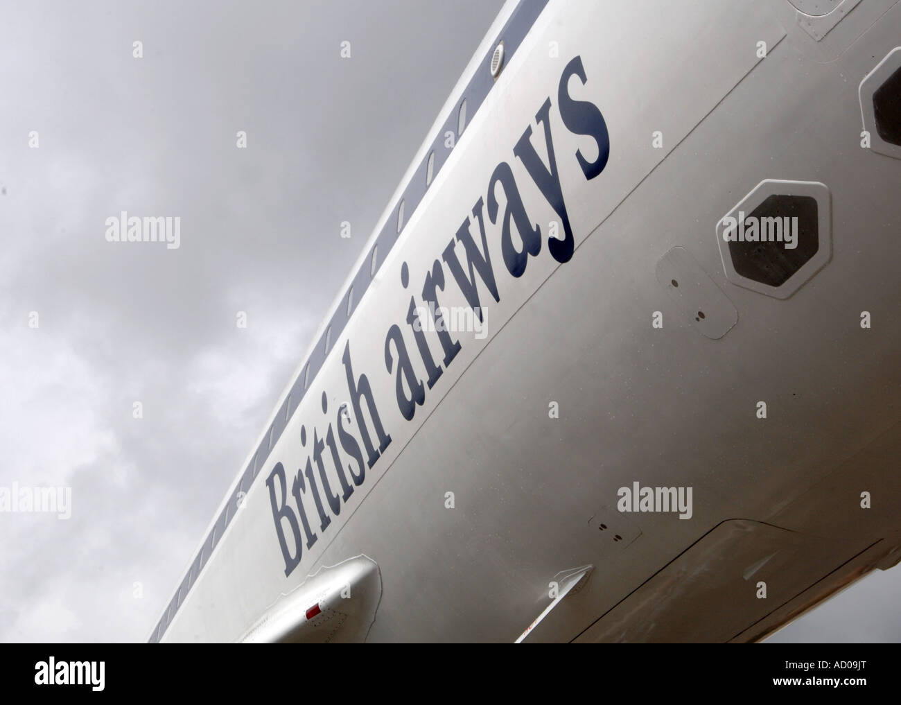 British Airways Logo auf Concorde Rumpf Stockfoto