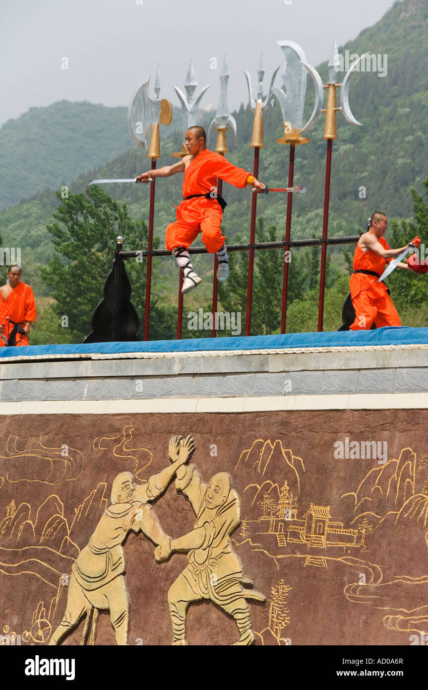Shaolin Tempel-Shaolin ist der Geburtsort des Kung Fu Kampfkunst Shaolin Provinz Henan China Stockfoto