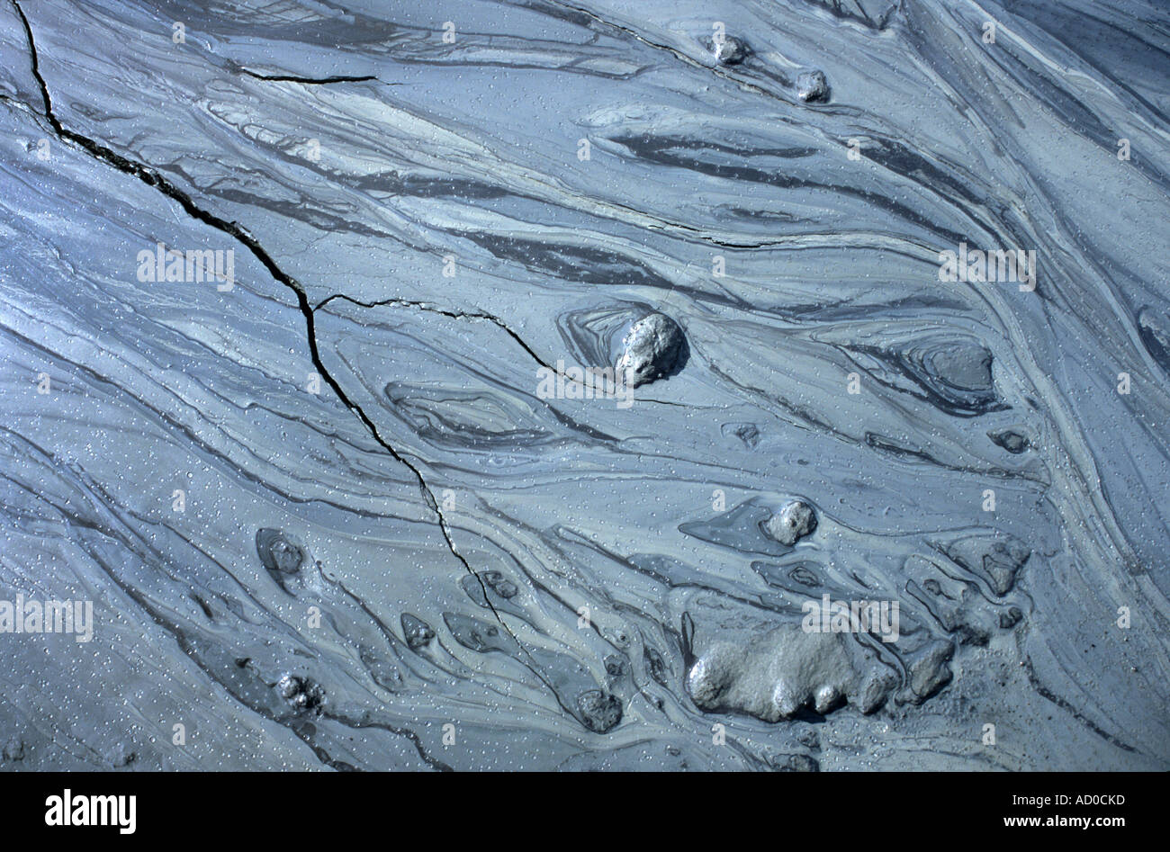 Nahaufnahme der glazialen Schlamm, Finse Gletscher, Norwegen Stockfoto