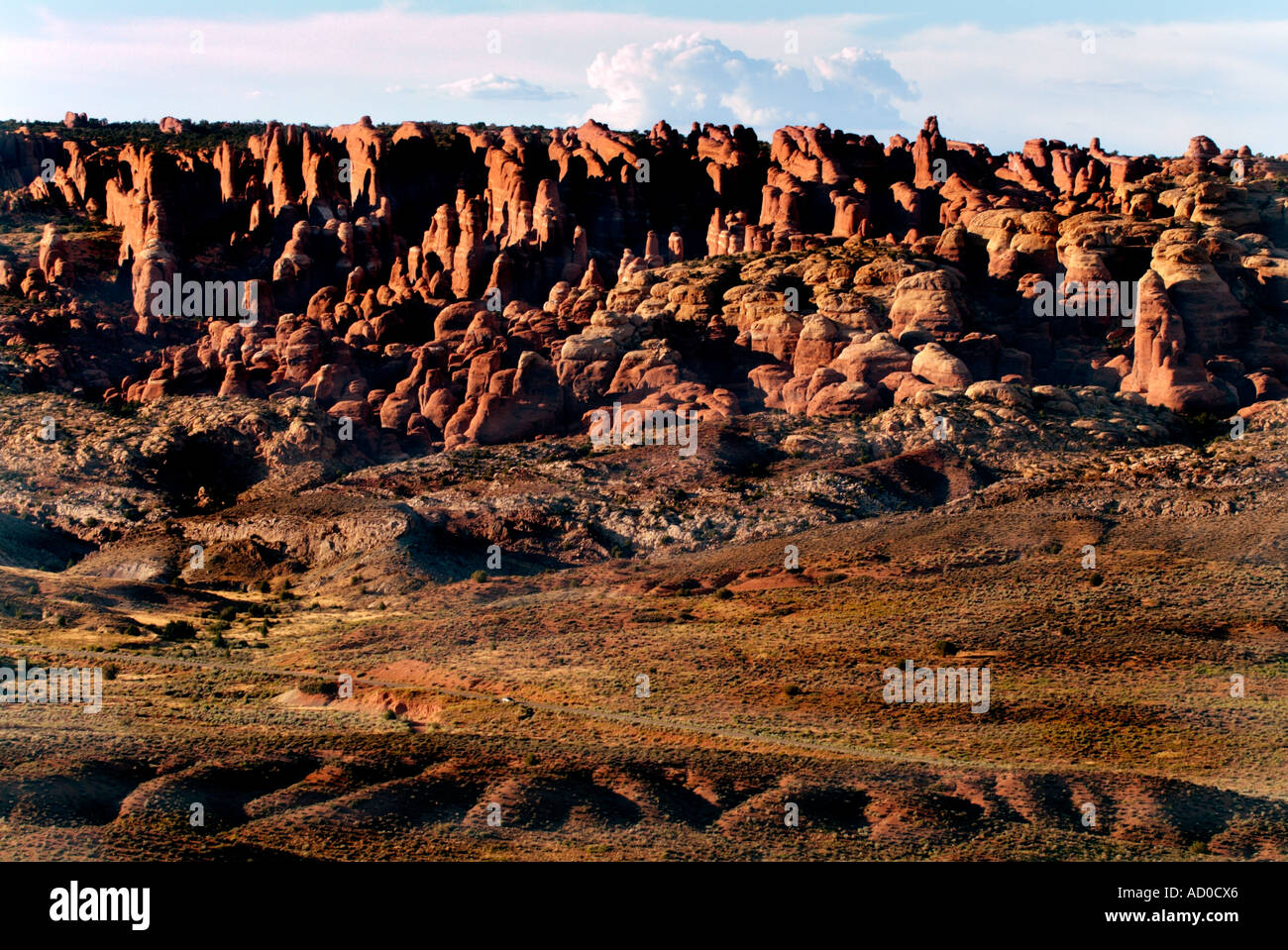 Feuerofen Felsformation im Arches-Nationalpark, Moab, Utah USA Stockfoto