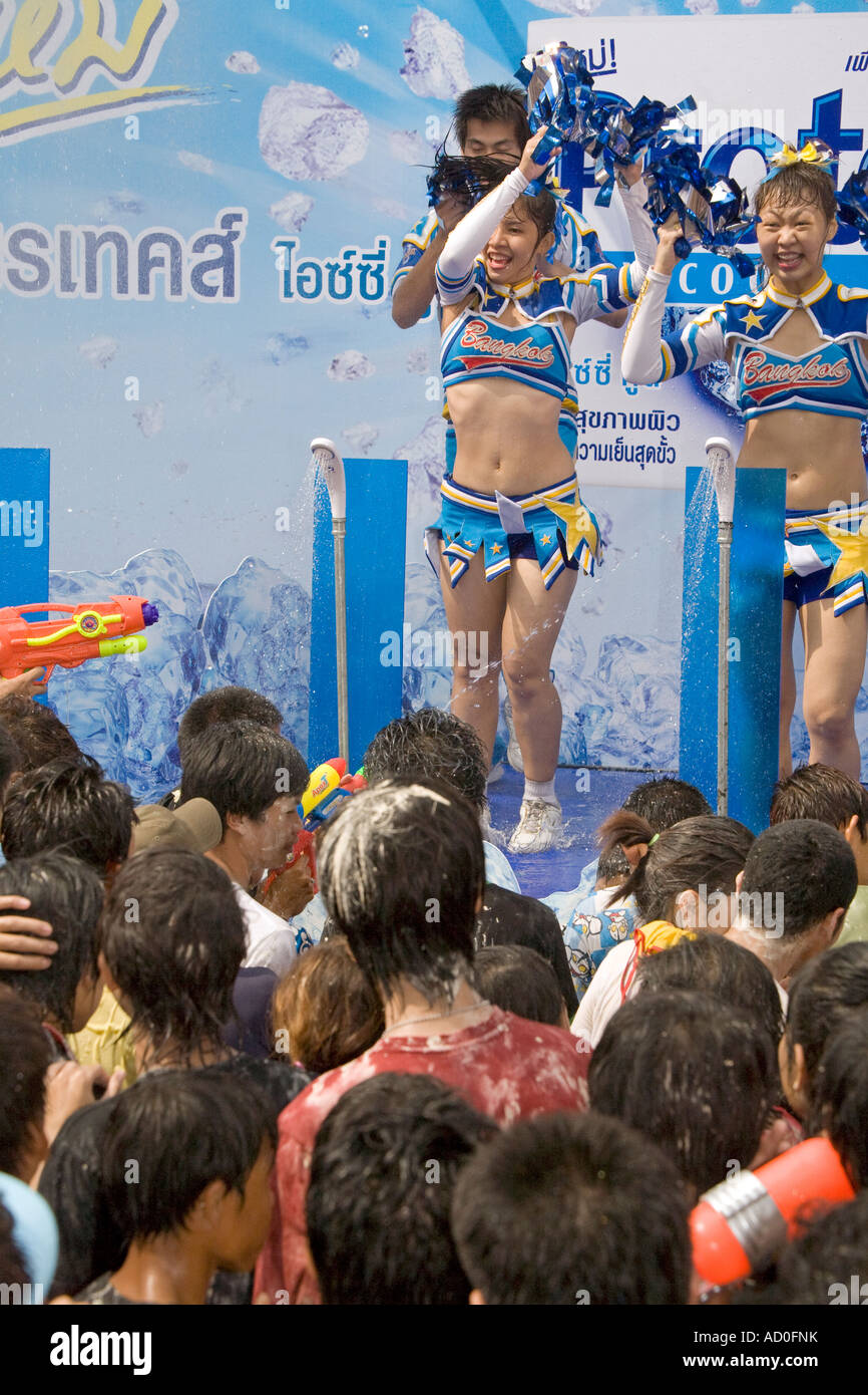 Songkran Kleinkunstfestival Bangkok Thailand Stockfoto