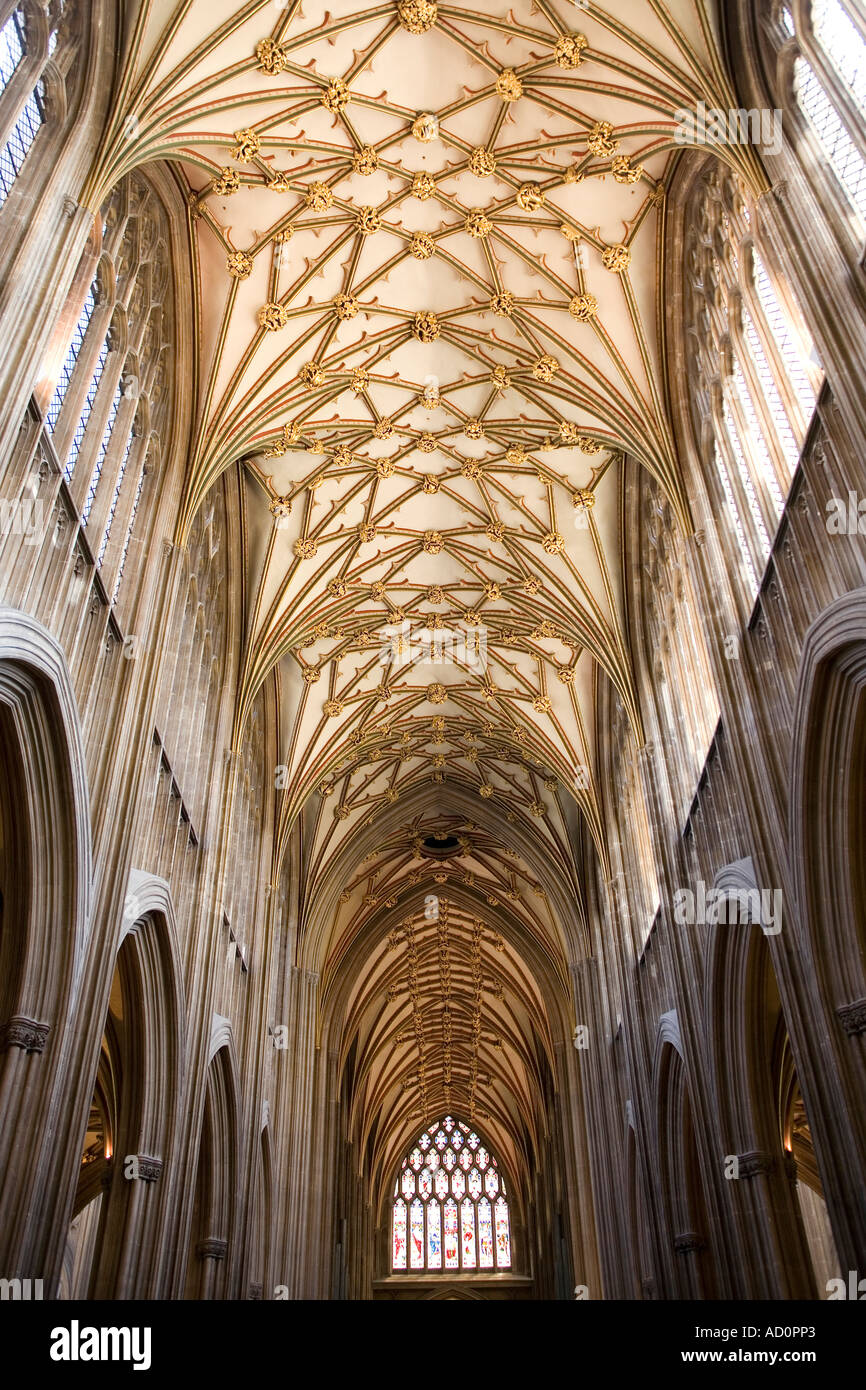 Str. Marys Kirche in England Bristol Redcliffe gewölbten Dach Stockfoto